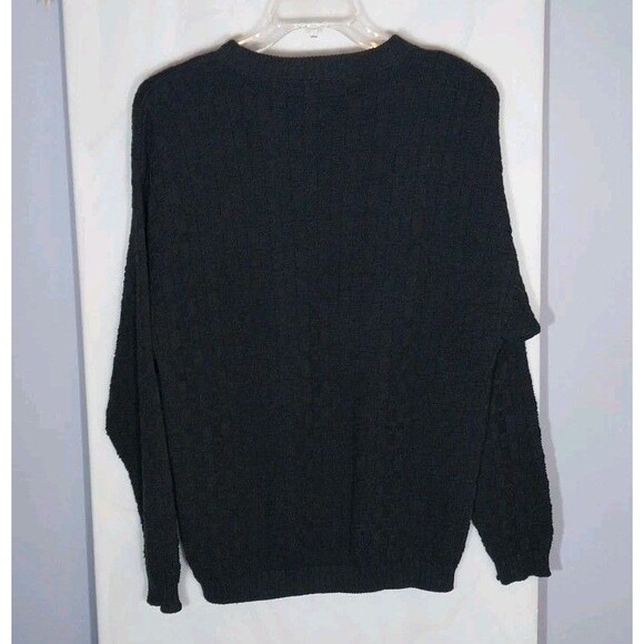 Vtg Bill Blass Mens Chunky Sweater M Hand Framed Heathered Eclectic Grandpacore - Picture 5 of 7